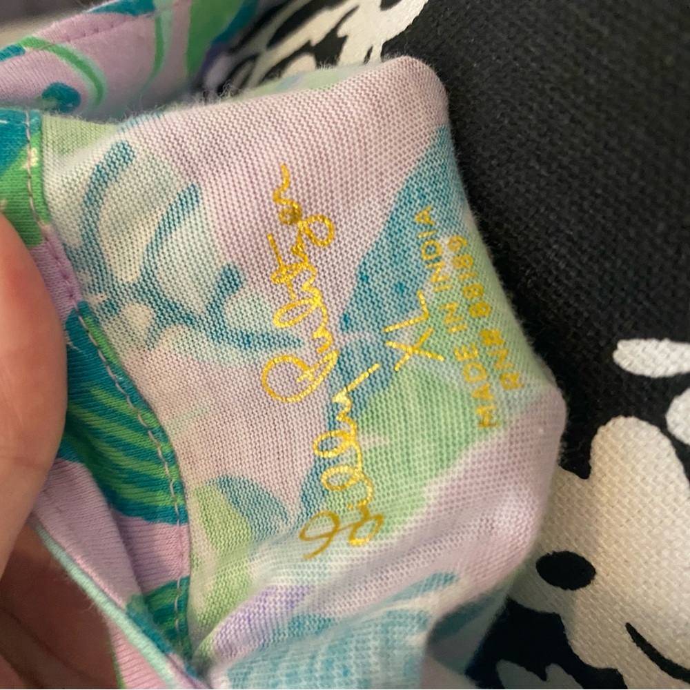 Lilly Pulitzer Tropical Print Midi Dress - Green and Purple - Picture 4 of 4